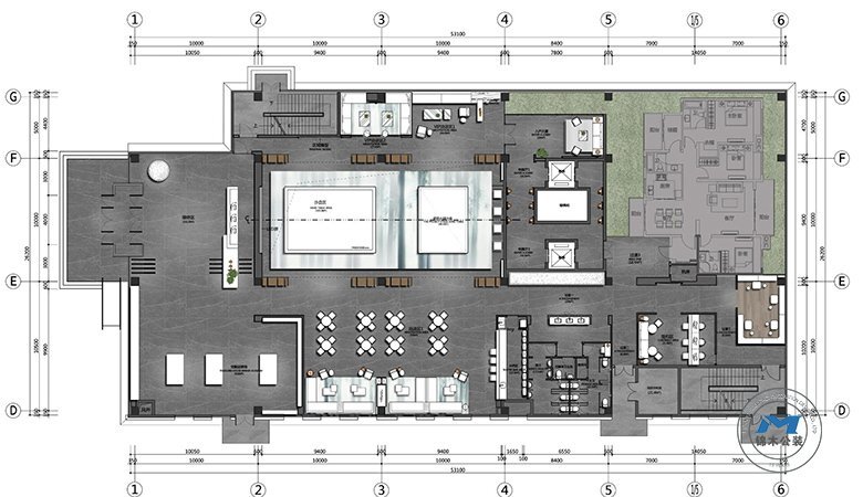 商住營銷中心裝修設(shè)計效果彩圖